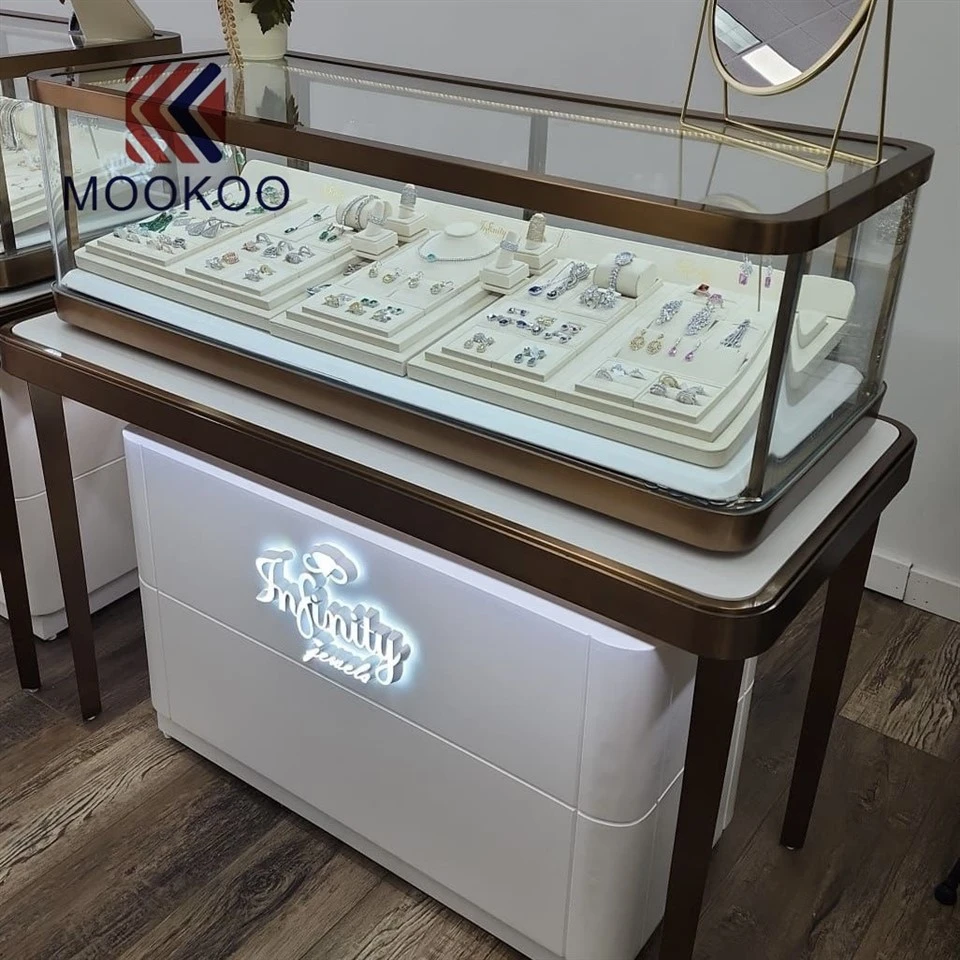 Durable Stainless Steel & Tempered Glass Retail Showcase suppliers