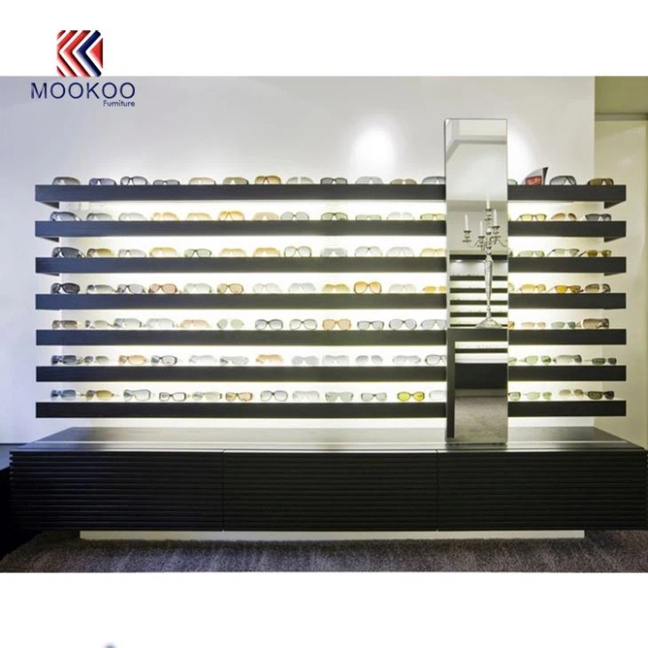 Modern Sunglasses Shop Interior Design Wooden Frames