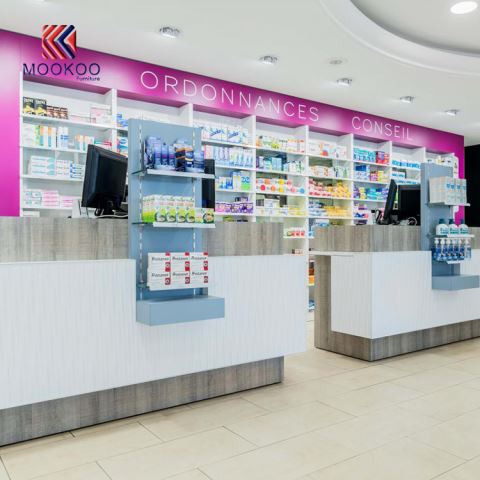 Мебели за интериорни магазини за дрогерии
