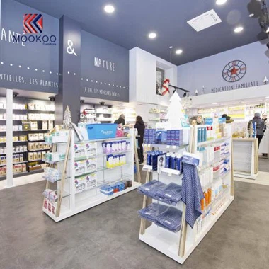 Изискани рафтове за продажба на дребно по поръчка на аптеки